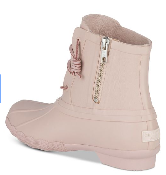 sperry rose dust duck boots